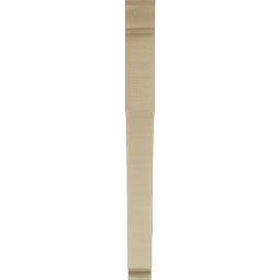 Ekena Millwork - BKTUR035X34X38WTL01RCPR - Timberthane Faux Wood Westlake Style Bracket, Traditional Ends, 3 1/2"W x 34"D x 38"H, Primed Tan