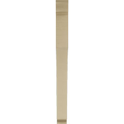 Ekena Millwork - BKTUR035X34X40WTL01RCPR - Timberthane Faux Wood Westlake Style Bracket, Traditional Ends, 3 1/2"W x 34"D x 40"H, Primed Tan