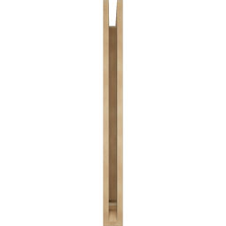 Ekena Millwork - BKTUR035X34X40WTL01RCPR - Timberthane Faux Wood Westlake Style Bracket, Traditional Ends, 3 1/2"W x 34"D x 40"H, Primed Tan