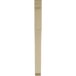 Ekena Millwork - BKTUR035X34X42WTL01RCPR - Timberthane Faux Wood Westlake Style Bracket, Traditional Ends, 3 1/2"W x 34"D x 42"H, Primed Tan
