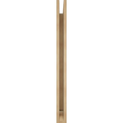 Ekena Millwork - BKTUR035X34X42WTL01RCPR - Timberthane Faux Wood Westlake Style Bracket, Traditional Ends, 3 1/2"W x 34"D x 42"H, Primed Tan