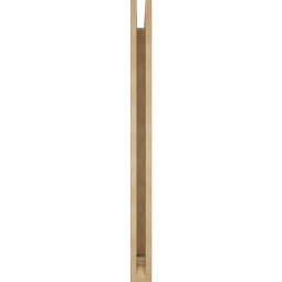 Ekena Millwork - BKTUR035X34X46WTL01RCPR - Timberthane Faux Wood Westlake Style Bracket, Traditional Ends, 3 1/2"W x 34"D x 46"H, Primed Tan