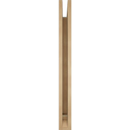 Ekena Millwork - BKTUR035X36X36WTL01RCPR - Timberthane Faux Wood Westlake Style Bracket, Traditional Ends, 3 1/2"W x 36"D x 36"H, Primed Tan