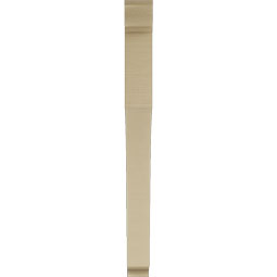 Ekena Millwork - BKTUR035X36X40WTL01RCPR - Timberthane Faux Wood Westlake Style Bracket, Traditional Ends, 3 1/2"W x 36"D x 40"H, Primed Tan