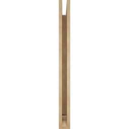Ekena Millwork - BKTUR035X36X40WTL01RCPR - Timberthane Faux Wood Westlake Style Bracket, Traditional Ends, 3 1/2"W x 36"D x 40"H, Primed Tan