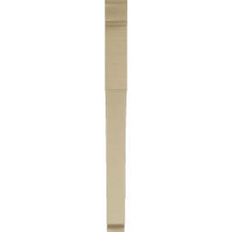 Ekena Millwork - BKTUR035X36X42WTL01RCPR - Timberthane Faux Wood Westlake Style Bracket, Traditional Ends, 3 1/2"W x 36"D x 42"H, Primed Tan