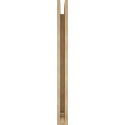 Ekena Millwork - BKTUR035X36X42WTL01RCPR - Timberthane Faux Wood Westlake Style Bracket, Traditional Ends, 3 1/2"W x 36"D x 42"H, Primed Tan