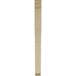 Ekena Millwork - BKTUR035X36X44WTL01RCPR - Timberthane Faux Wood Westlake Style Bracket, Traditional Ends, 3 1/2"W x 36"D x 44"H, Primed Tan