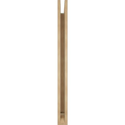 Ekena Millwork - BKTUR035X36X44WTL01RCPR - Timberthane Faux Wood Westlake Style Bracket, Traditional Ends, 3 1/2"W x 36"D x 44"H, Primed Tan