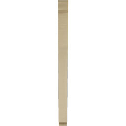 Ekena Millwork - BKTUR035X36X48WTL01RCPR - Timberthane Faux Wood Westlake Style Bracket, Traditional Ends, 3 1/2"W x 36"D x 48"H, Primed Tan