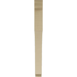 Ekena Millwork - BKTUR035X38X38WTL01RCPR - Timberthane Faux Wood Westlake Style Bracket, Traditional Ends, 3 1/2"W x 38"D x 38"H, Primed Tan