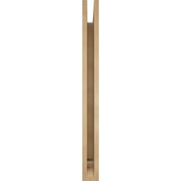 Ekena Millwork - BKTUR035X38X38WTL01RCPR - Timberthane Faux Wood Westlake Style Bracket, Traditional Ends, 3 1/2"W x 38"D x 38"H, Primed Tan