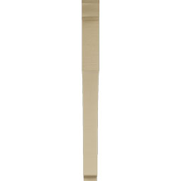 Ekena Millwork - BKTUR035X38X42WTL01RCPR - Timberthane Faux Wood Westlake Style Bracket, Traditional Ends, 3 1/2"W x 38"D x 42"H, Primed Tan