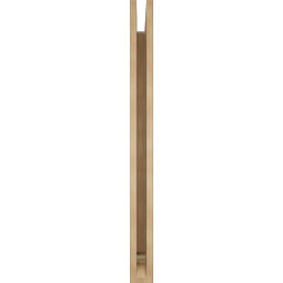 Ekena Millwork - BKTUR035X38X42WTL01RCPR - Timberthane Faux Wood Westlake Style Bracket, Traditional Ends, 3 1/2"W x 38"D x 42"H, Primed Tan