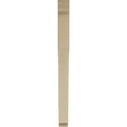 Ekena Millwork - BKTUR035X38X44WTL01RCPR - Timberthane Faux Wood Westlake Style Bracket, Traditional Ends, 3 1/2"W x 38"D x 44"H, Primed Tan