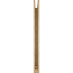 Ekena Millwork - BKTUR035X38X44WTL01RCPR - Timberthane Faux Wood Westlake Style Bracket, Traditional Ends, 3 1/2"W x 38"D x 44"H, Primed Tan