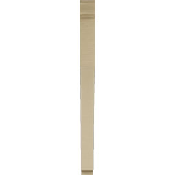 Ekena Millwork - BKTUR035X38X46WTL01RCPR - Timberthane Faux Wood Westlake Style Bracket, Traditional Ends, 3 1/2"W x 38"D x 46"H, Primed Tan