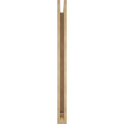 Ekena Millwork - BKTUR035X38X46WTL01RCPR - Timberthane Faux Wood Westlake Style Bracket, Traditional Ends, 3 1/2"W x 38"D x 46"H, Primed Tan