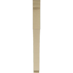 Ekena Millwork - BKTUR035X40X40WTL01RCPR - Timberthane Faux Wood Westlake Style Bracket, Traditional Ends, 3 1/2"W x 40"D x 40"H, Primed Tan