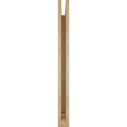 Ekena Millwork - BKTUR035X40X40WTL01RCPR - Timberthane Faux Wood Westlake Style Bracket, Traditional Ends, 3 1/2"W x 40"D x 40"H, Primed Tan