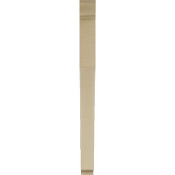 Ekena Millwork - BKTUR035X40X44WTL01RCPR - Timberthane Faux Wood Westlake Style Bracket, Traditional Ends, 3 1/2"W x 40"D x 44"H, Primed Tan