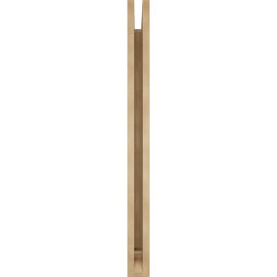 Ekena Millwork - BKTUR035X40X44WTL01RCPR - Timberthane Faux Wood Westlake Style Bracket, Traditional Ends, 3 1/2"W x 40"D x 44"H, Primed Tan