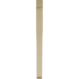 Ekena Millwork - BKTUR035X40X48WTL01RCPR - Timberthane Faux Wood Westlake Style Bracket, Traditional Ends, 3 1/2"W x 40"D x 48"H, Primed Tan