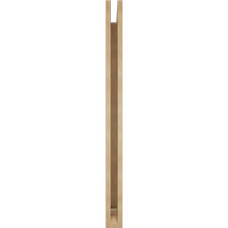 Ekena Millwork - BKTUR035X40X48WTL01RCPR - Timberthane Faux Wood Westlake Style Bracket, Traditional Ends, 3 1/2"W x 40"D x 48"H, Primed Tan
