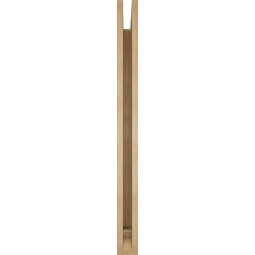 Ekena Millwork - BKTUR035X42X42WTL01RCPR - Timberthane Faux Wood Westlake Style Bracket, Traditional Ends, 3 1/2"W x 42"D x 42"H, Primed Tan