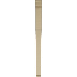 Ekena Millwork - BKTUR035X42X48WTL01RCPR - Timberthane Faux Wood Westlake Style Bracket, Traditional Ends, 3 1/2"W x 42"D x 48"H, Primed Tan
