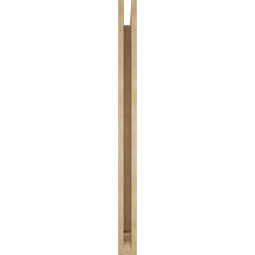 Ekena Millwork - BKTUR035X42X48WTL01RCPR - Timberthane Faux Wood Westlake Style Bracket, Traditional Ends, 3 1/2"W x 42"D x 48"H, Primed Tan