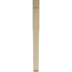 Ekena Millwork - BKTUR035X44X44WTL01RCPR - Timberthane Faux Wood Westlake Style Bracket, Traditional Ends, 3 1/2"W x 44"D x 44"H, Primed Tan