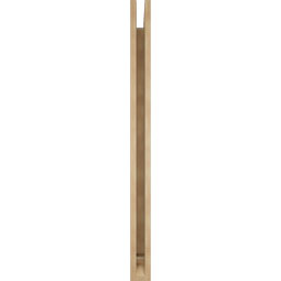 Ekena Millwork - BKTUR035X44X48WTL01RCPR - Timberthane Faux Wood Westlake Style Bracket, Traditional Ends, 3 1/2"W x 44"D x 48"H, Primed Tan
