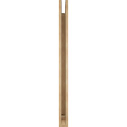 Ekena Millwork - BKTUR035X46X46WTL01RCPR - Timberthane Faux Wood Westlake Style Bracket, Traditional Ends, 3 1/2"W x 46"D x 46"H, Primed Tan