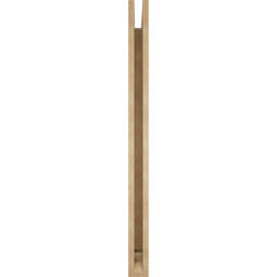 Ekena Millwork - BKTUR035X48X48WTL01RCPR - Timberthane Faux Wood Westlake Style Bracket, Traditional Ends, 3 1/2"W x 48"D x 48"H, Primed Tan
