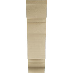 Ekena Millwork - BKTUR055X18X22WTL01RCPR - Timberthane Faux Wood Westlake Style Bracket, Traditional Ends, 5 1/2"W x 18"D x 22"H, Primed Tan
