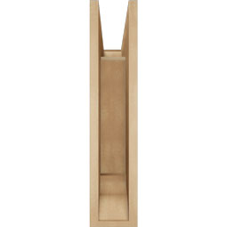Ekena Millwork - BKTUR055X18X26WTL01RCPR - Timberthane Faux Wood Westlake Style Bracket, Traditional Ends, 5 1/2"W x 18"D x 26"H, Primed Tan