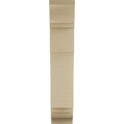 Ekena Millwork - BKTUR055X18X30WTL01RCPR - Timberthane Faux Wood Westlake Style Bracket, Traditional Ends, 5 1/2"W x 18"D x 30"H, Primed Tan