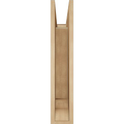 Ekena Millwork - BKTUR055X18X30WTL01RCPR - Timberthane Faux Wood Westlake Style Bracket, Traditional Ends, 5 1/2"W x 18"D x 30"H, Primed Tan
