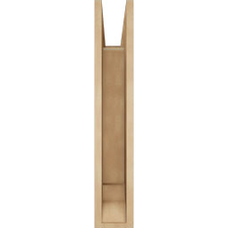Ekena Millwork - BKTUR055X20X32WTL01RCPR - Timberthane Faux Wood Westlake Style Bracket, Traditional Ends, 5 1/2"W x 20"D x 32"H, Primed Tan