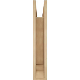 Ekena Millwork - BKTUR055X24X32WTL01RCPR - Timberthane Faux Wood Westlake Style Bracket, Traditional Ends, 5 1/2"W x 24"D x 32"H, Primed Tan