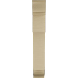 Ekena Millwork - BKTUR055X24X36WTL01RCPR - Timberthane Faux Wood Westlake Style Bracket, Traditional Ends, 5 1/2"W x 24"D x 36"H, Primed Tan