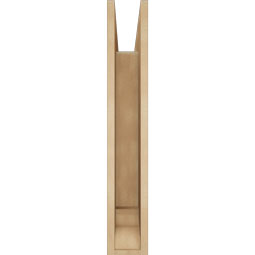 Ekena Millwork - BKTUR055X26X34WTL01RCPR - Timberthane Faux Wood Westlake Style Bracket, Traditional Ends, 5 1/2"W x 26"D x 34"H, Primed Tan