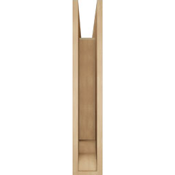 Ekena Millwork - BKTUR055X28X32WTL01RCPR - Timberthane Faux Wood Westlake Style Bracket, Traditional Ends, 5 1/2"W x 28"D x 32"H, Primed Tan