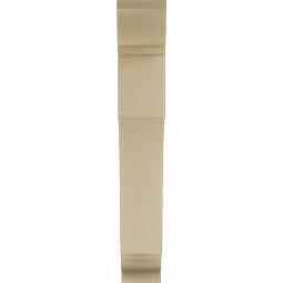 Ekena Millwork - BKTUR055X28X36WTL01RCPR - Timberthane Faux Wood Westlake Style Bracket, Traditional Ends, 5 1/2"W x 28"D x 36"H, Primed Tan