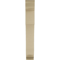 Ekena Millwork - BKTUR055X28X40WTL01RCPR - Timberthane Faux Wood Westlake Style Bracket, Traditional Ends, 5 1/2"W x 28"D x 40"H, Primed Tan
