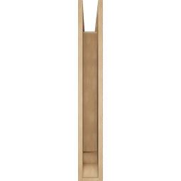 Ekena Millwork - BKTUR055X28X40WTL01RCPR - Timberthane Faux Wood Westlake Style Bracket, Traditional Ends, 5 1/2"W x 28"D x 40"H, Primed Tan