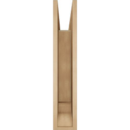 Ekena Millwork - BKTUR055X30X30WTL01RCPR - Timberthane Faux Wood Westlake Style Bracket, Traditional Ends, 5 1/2"W x 30"D x 30"H, Primed Tan