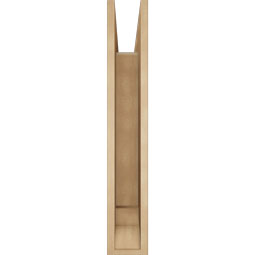 Ekena Millwork - BKTUR055X30X34WTL01RCPR - Timberthane Faux Wood Westlake Style Bracket, Traditional Ends, 5 1/2"W x 30"D x 34"H, Primed Tan
