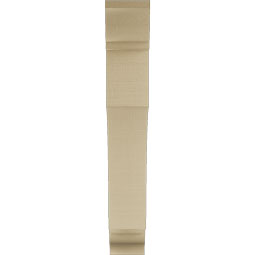 Ekena Millwork - BKTUR055X30X36WTL01RCPR - Timberthane Faux Wood Westlake Style Bracket, Traditional Ends, 5 1/2"W x 30"D x 36"H, Primed Tan